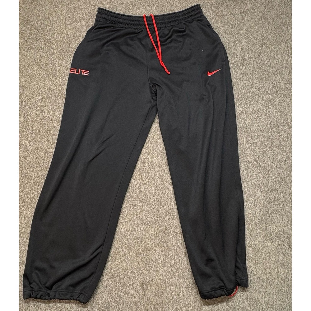 Nike Elite Therma-Fit Pants Mens XL Basketball Fleece Baggy Athletic 596323
